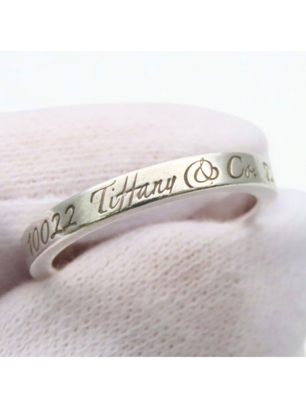Tiffany & Co Ring Notes Narrow New York Silver Standard - Picture 9 of 10
